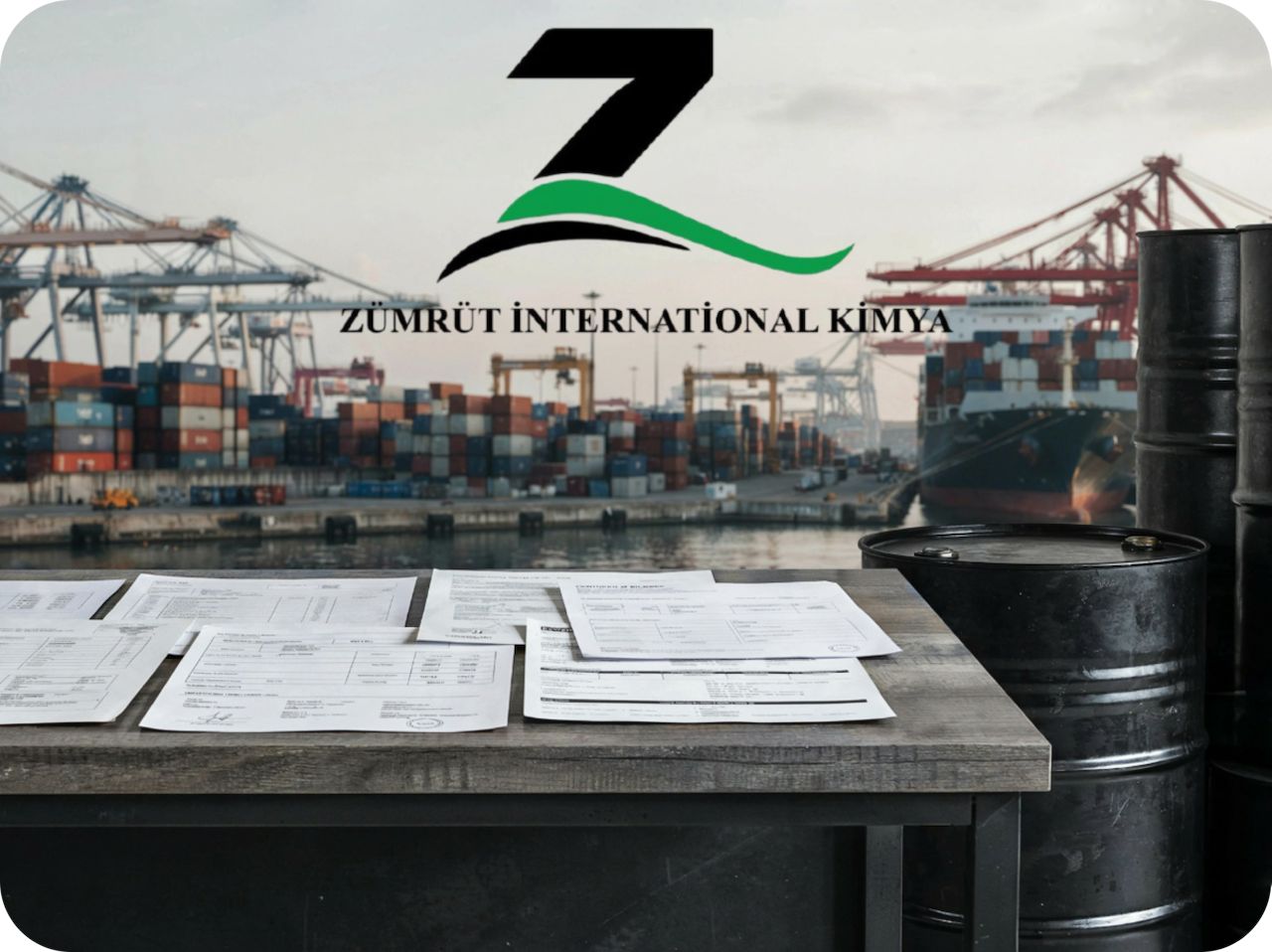Bitumen export documentation - certificate of analysis, bill of lading and packing list prepared for customs clearance
